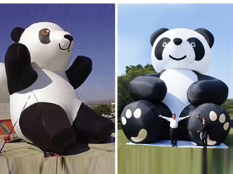 靖西充气熊猫展示